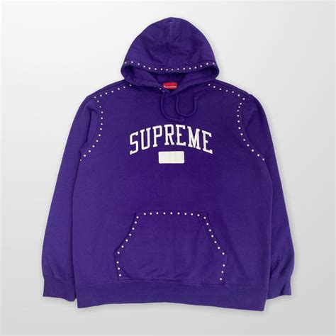 supreme studded hoodie